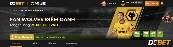 Những khuyến mãi Debet hấp dẫn với giá trị khủng 